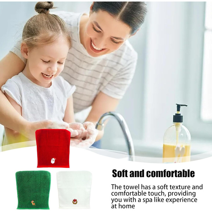 Набор из 3 рождественских кухонных полотенец 32 x 45 см Generisch