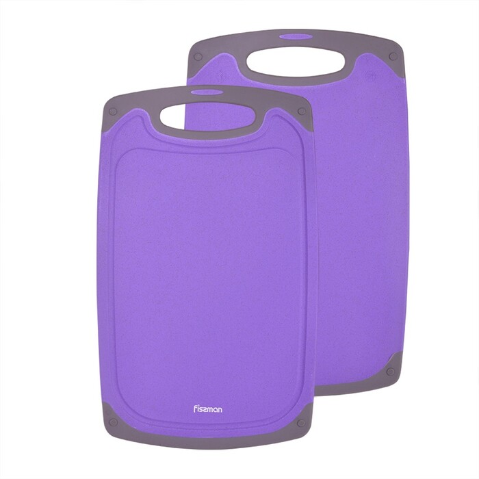 Обробна дошка для мяса, овочів і фруктів Fissman 40x24x0,8 см (8018)