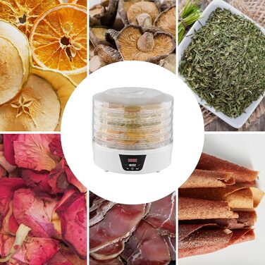 Дегідратор на 5 полиць, 380 Вт, круглий TZS First Austria