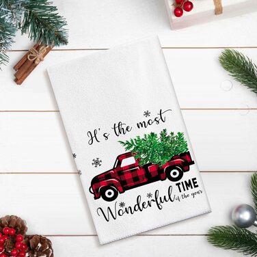 Набір з 4 різдвяних кухонних рушників 45 x 65 см, набір O Ohok