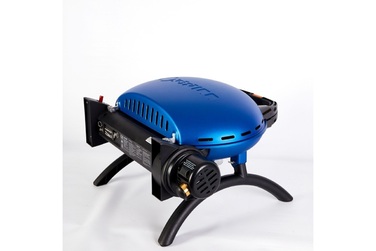 КОМПЛЕКТ Портативний переносний газовий гриль O-GRILL 500, синій  + шланг в подарунок! Код: 011673