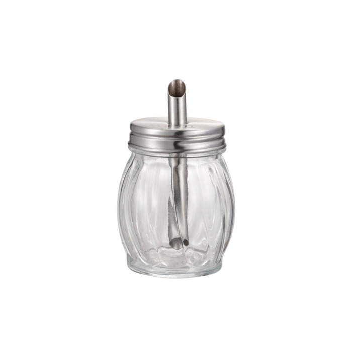 GIPFEL Цукорниця-дозатор 6,4х11 см, 150 мл Материал:Хром, стекло 7105 GIPFEL