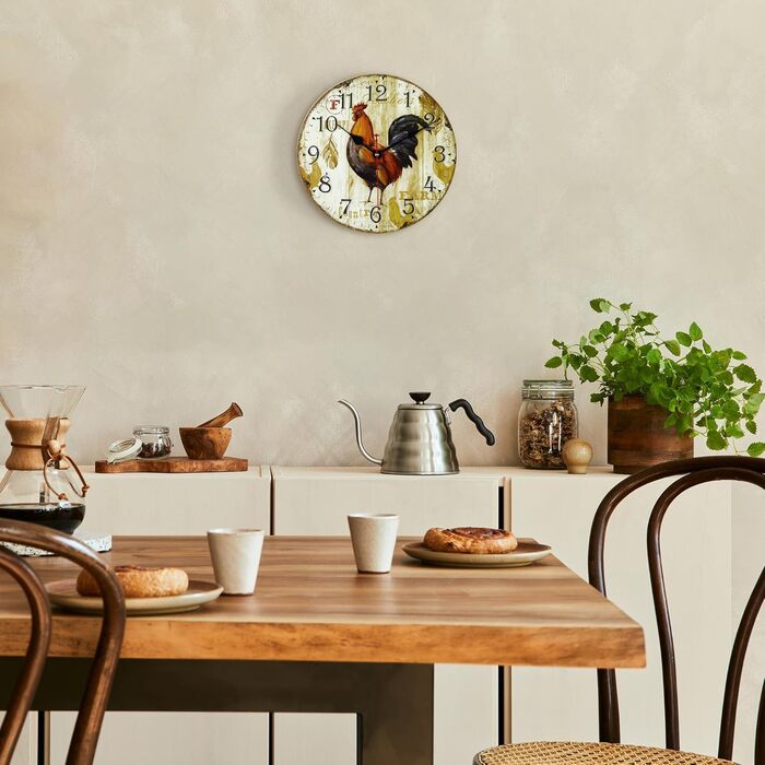 Безшумний настінний годинник 30 см Lafocuse