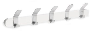 Вішалка для одягу настінна біла 5 гачків Venea Blomus