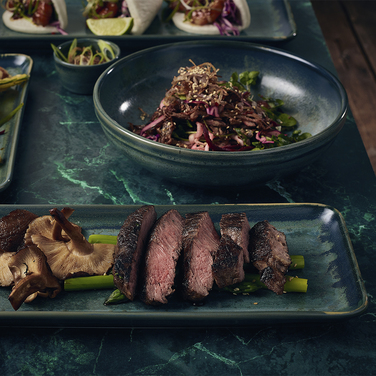 Блюдо прямоугольное 31*14 см, зеленое, Terra Porcelain Aqua Green, GenWare