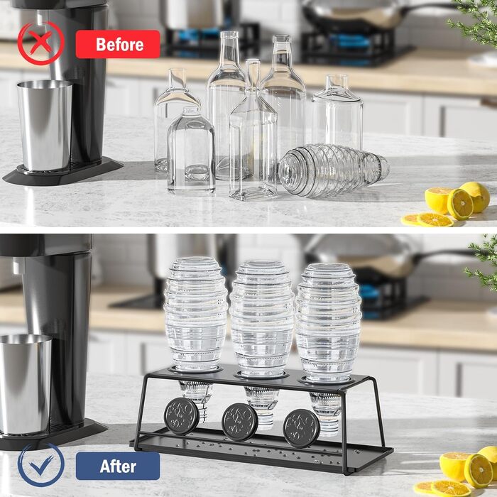 Тримач для пляшок 31,8 х 11 см чорний APEXCHASER