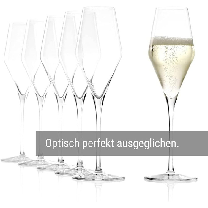 Набір із 6 келихів для шампанського 290 мл, Quatrophil Stölzle Lausitz