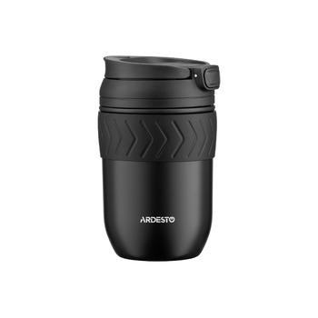 ARDESTO Термокухоль Cosy 400 мл, нержавіюча сталь, чорний