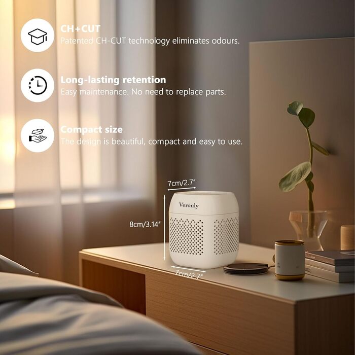 Поглинач запаху для холодильника білий VERONLY