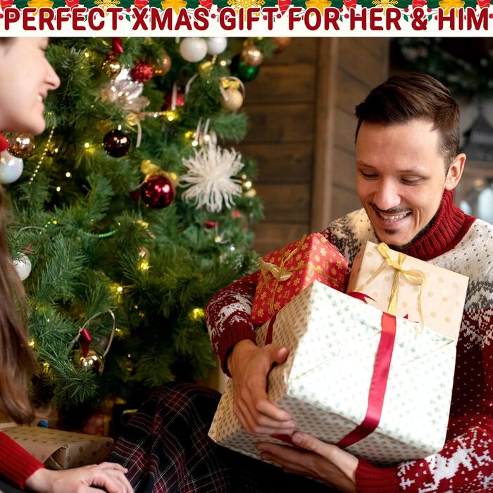 Набір з 4 різдвяних кухонних фартухів 90 x 100 см FunChaos