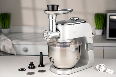 ARDESTO Кухонна машина KMCH-K1500SS/ 1500 Вт/ 6 швидк. + режим Pulse/ чаша 6 л./ блендер 1.5 л./сріблясто-сірий