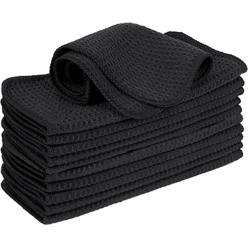 Кухонні рушники VIVOTE, рушники для гостей, подарункові, 40x60 см, 2 шт., м&39які кухонні рушники, абсорбуючі рушники (чорні 20 x 20)