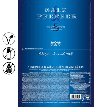 Класичний набір спецій Hallingers - Подарунковий набір спецій ручної роботи, 12 спецій з усього світу (Набір) - Літній подарунок та ідеальний подарунок для барбекю День народження, вітання, новоселення, річниця, безкоштовні класичні спеції., 12 спецій (73