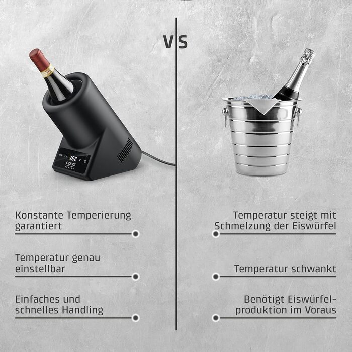 Охолоджувач для шампанського та вина Caso