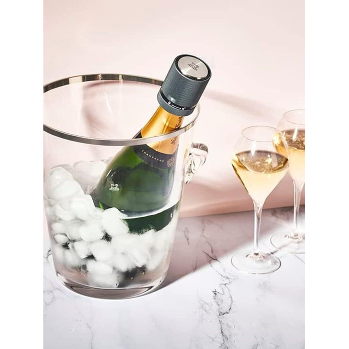 Пробка для шампанского - Для герметичного укупоривания и хранения открытых бутылок игристого вина - Гарантия 5 лет - Подарок вина - (карбон)