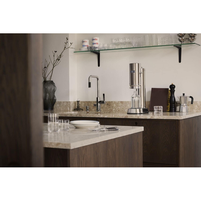 Набір для газування води, 2 предмети, металік Carbonator Pro Aarke