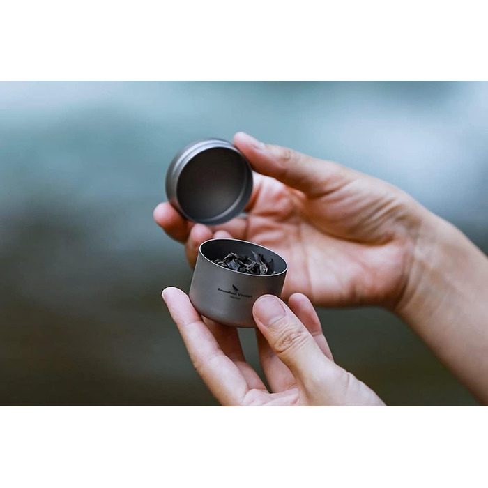 Портативний міні-жерстяний контейнер для зберігання кавового порошку 35 мл. iBasingo