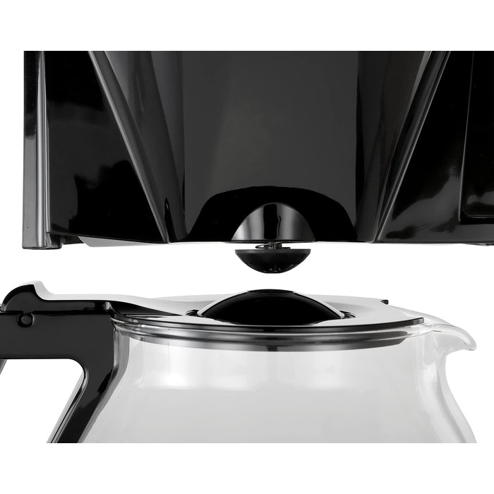 Крапельна кавоварка - зі скляним глечиком, чорна Melitta