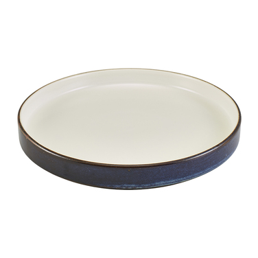 Тарелка презентационная с бортиком двухцветная 26*3.3 см, Terra Porcelain Aqua Blue, GenWare