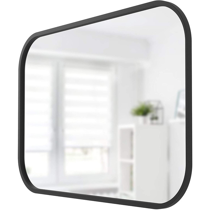 Дзеркало прямокутне 61 х 91 см чорне Hub Umbra