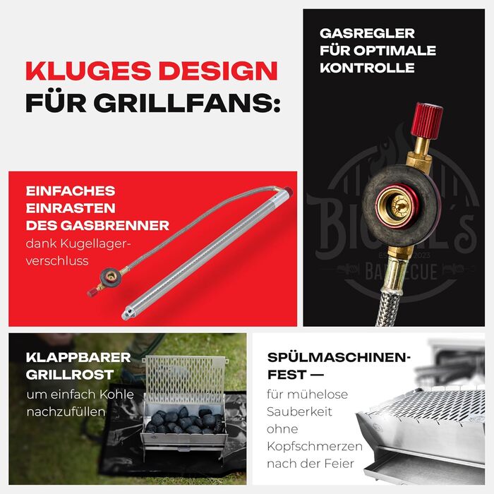 Складний гриль для барбекю BigAL's BBQ