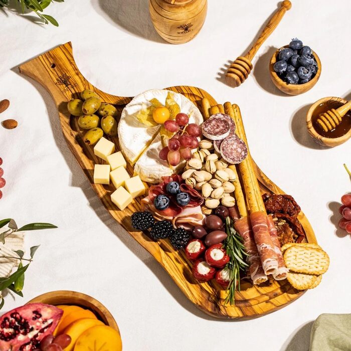 Дошка для стейку Oivenhoz з соковижималкою, набір з 2 шт., 40 см, The Smokey BBQ (XL, подарунковий набір для барбекю)