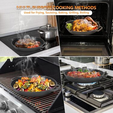 Чавунна сковорода 35 см onlyfire