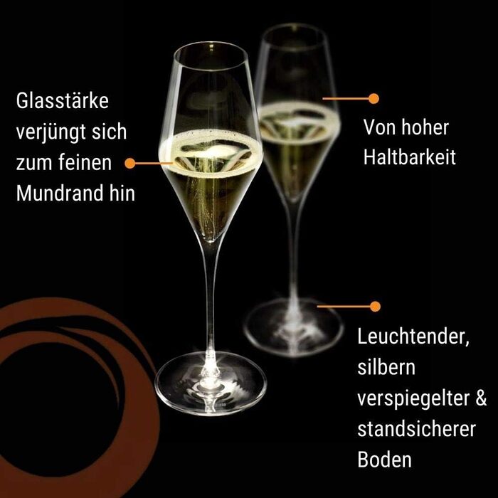 Келихи для шампанського 290 мл, набір 2 предмети, Highlight Stölzle Lausitz