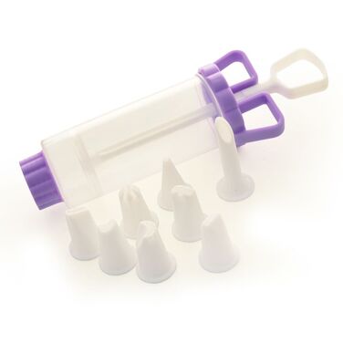 Кондитерський шприц для випічки і прикраси торта 9 насадок Fissman