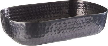 Алюминиевая чаша APS с кованой поверхностью для холодных и горячих блюд, 23,0 x 15,5 см, 1,4 л. (Бронза, 15,5 x 23 см, высота 6 см)