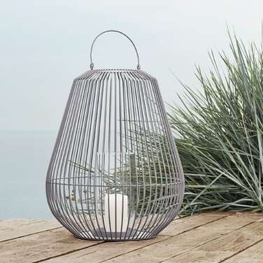 Ліхтар під свічку 45 см S White Nidea Blomus