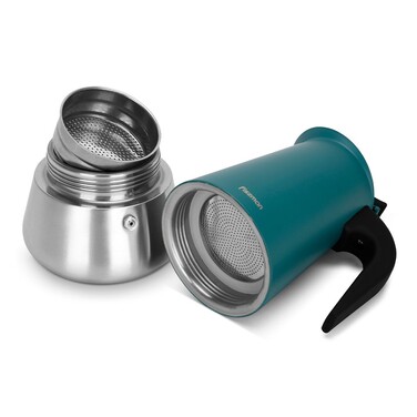 Гейзерная кофеварка Fissman на 6 порций/300 мл нержавеющая сталь (3242)