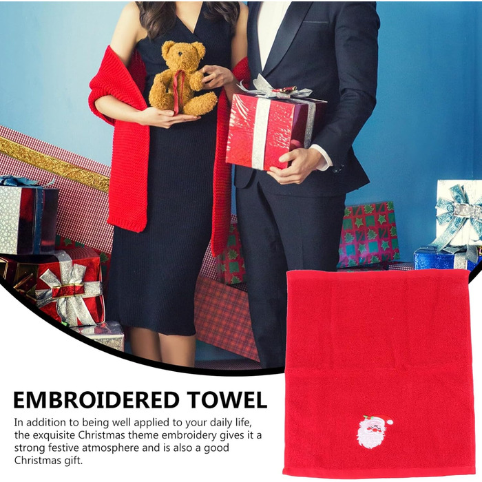 Набір з 4 різдвяних кухонних рушників 45 x 32 см EXCEART