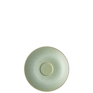 Блюдце до чашки для капучино 16 см, зелене Nature Leaf Thomas