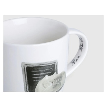 Кружка с ручкой, Кот на ноутбуке, 400 мл Maxwell & Williams