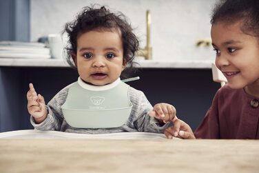 Слюнявчики для дітей 2 предмета, блідо-зелений BabyBjörn