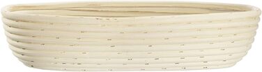 Кошик для вистоювання Westmark, для тіста для хліба 1500-2000 г, овальний, довжина приблизно 40 см, ротангова тростина, світло-бежева, 32022270 (набір з 2 шт. , довжина 34 см)