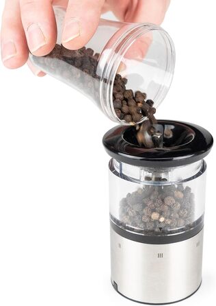 Електричний млин для перцю і солі 20 см з нержавіючої сталі Elis Sense u'Select