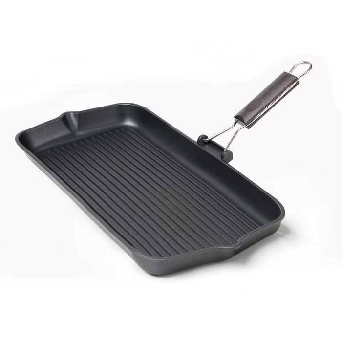 Сковорода-гриль з знімною складною ручкою 43 х 26 см RISOLI