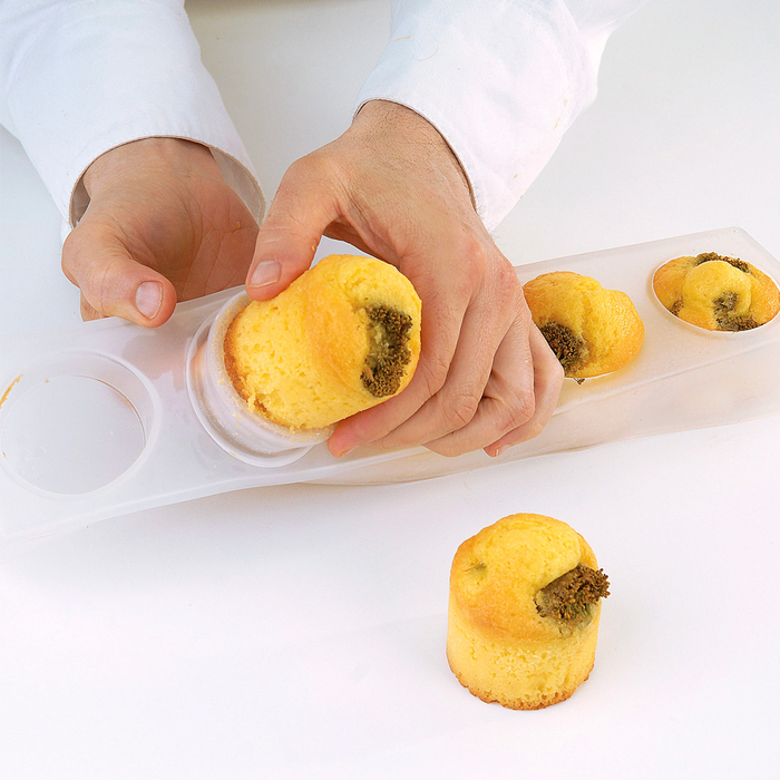 MULTIFLEX 125  Форма силіконова для тістечок + підставка d 60 мм, h 45 мм