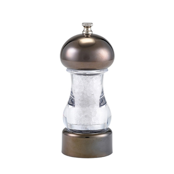 Млин для солі та перцю, 14 см, акрил/гарматна бронза, GenWare