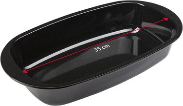 Форма для випічки хліба Westmark - високоякісна емальована форма для випічки хліба, як з пекарні - 32 см - для рівномірного підрум'янювання - 100 стійка до подряпин (чорна) (емаль зі скребком)