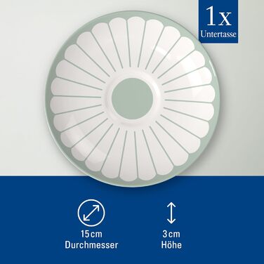 Блюдце кавове 14,8 см, зелений Fleur Villeroy & Boch