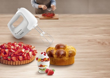 Tefal Міксер ручний Prep'Mix 450Вт, насадки-4, турборежим, сірий