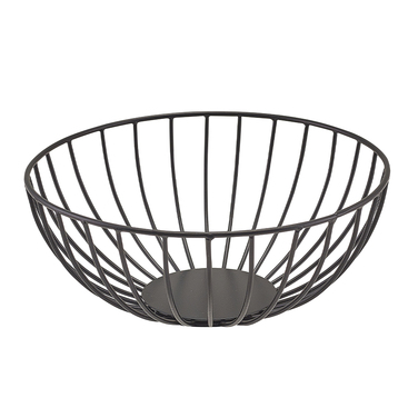 Корзина 20*8 см, черная, металлическая, GenWare