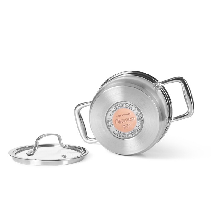 Каструля зі скляною кришкою 16 см 1,8 л NORDIA Fissman