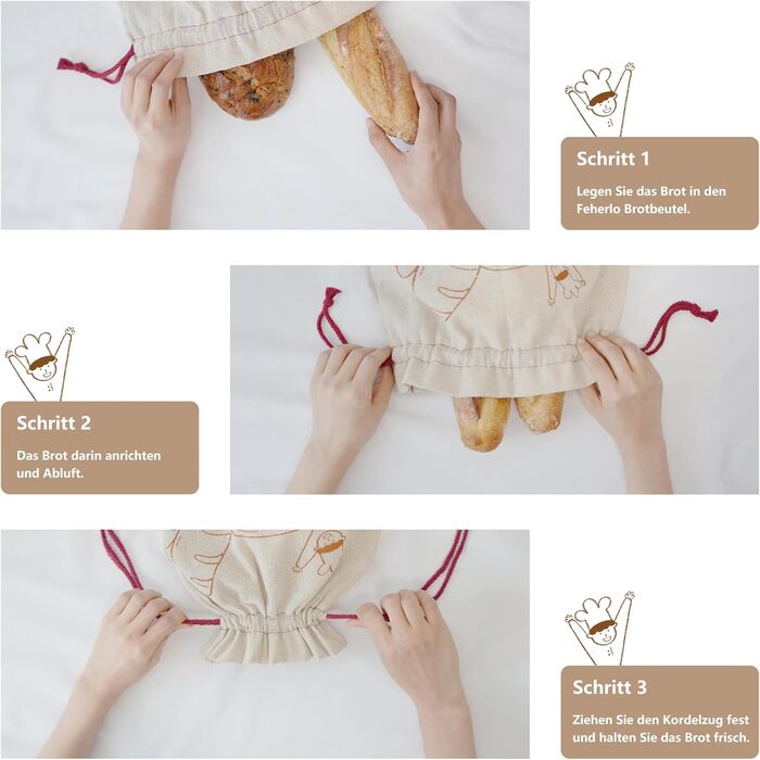 Мішок для хліба 43 х 33 см, набір 2 предмети Feherlo