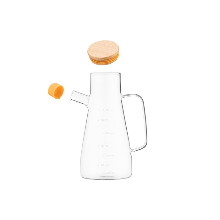 ARDESTO Пляшка для олії та оцту Midori, 650мл, боросилікатне скло, прозорий