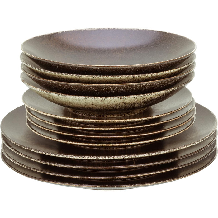 Серія RUSTY, набір посуду, (обідній сервіз 12 шт. ), 22408