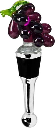 Пробка для шампанського, висота 11 см, стиль муранського скла, ручна робота Edzard